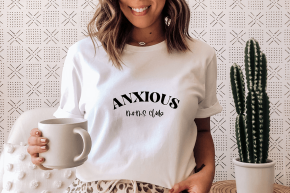 Anxious Moms Club SVG PNG , Funny Mom Graphics and T-Shirt Designs