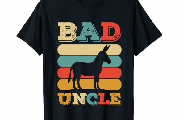 BADASS Uncle Funny Retro Vintage SVG PNG Graphics and T-Shirt Designs