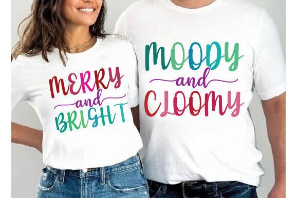 Christmas Couple Funny Shirt Design Graphics and T-Shirt Designs