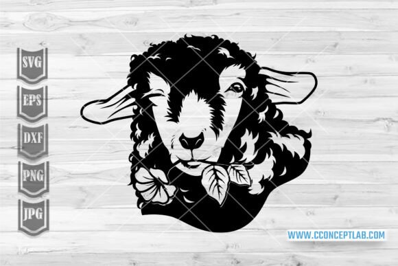 Cute Funny Sheep Winking Svg Graphics and Illustrations Review