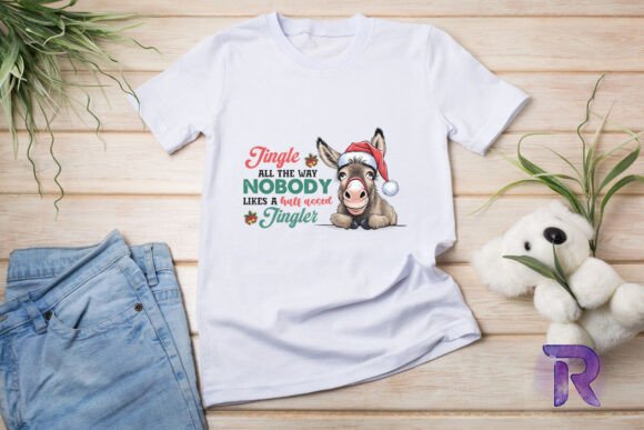 Funny Donkey Jingle All the Way PNG Graphics and T-Shirt Designs Review