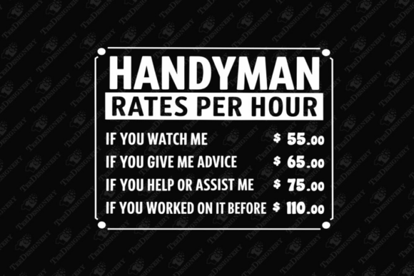 Handyman Rates Per Hour Funny Repairman