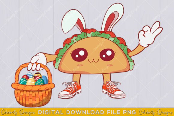 Happy Easter Egg Tacos Bunny Easter Graphics and T-Shirt Designs Review