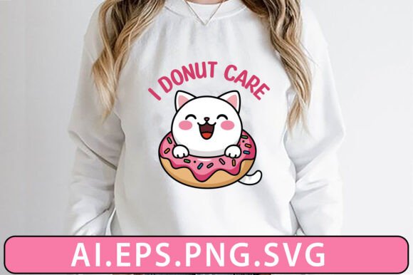 I Donut Care Funny Cat Lover T-Shirt Graphics and T-Shirt Designs Review