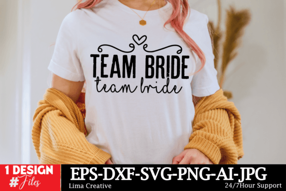 Team Bride SVG DEsign Graphics and T-Shirt Designs Review
